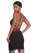 Strings Attached Sweater Mini Dress