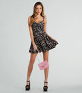 Spring Has Sprung Floral Bubble Hem Skater Dress