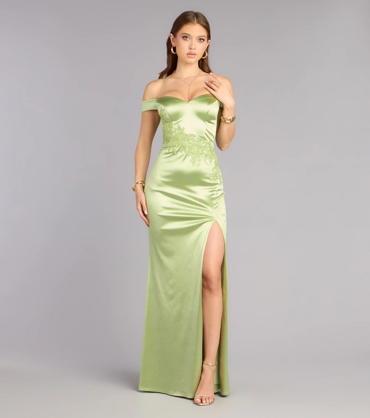 Stevie Off-The-Shoulder Formal Dress