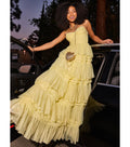 Harper Corset Ruffle A-Line Formal Dress