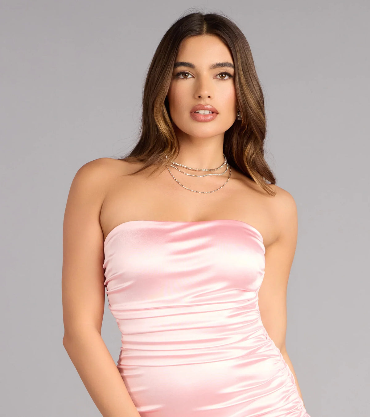 Pretty Plans Strapless Bubble Mini Dress
