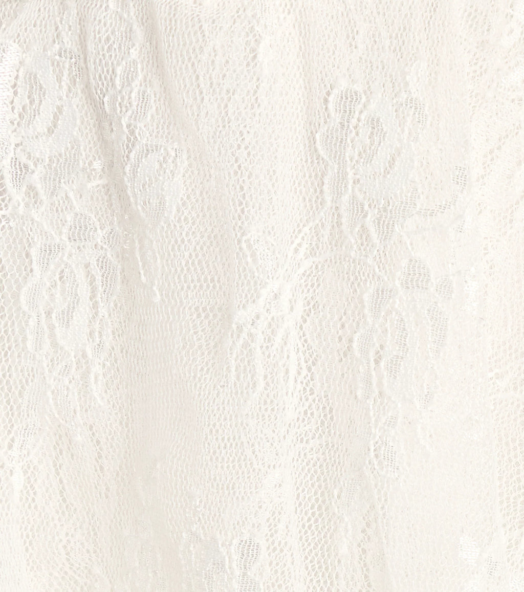 Lovely Nights Strapless Lace Ruffle Skater Dress