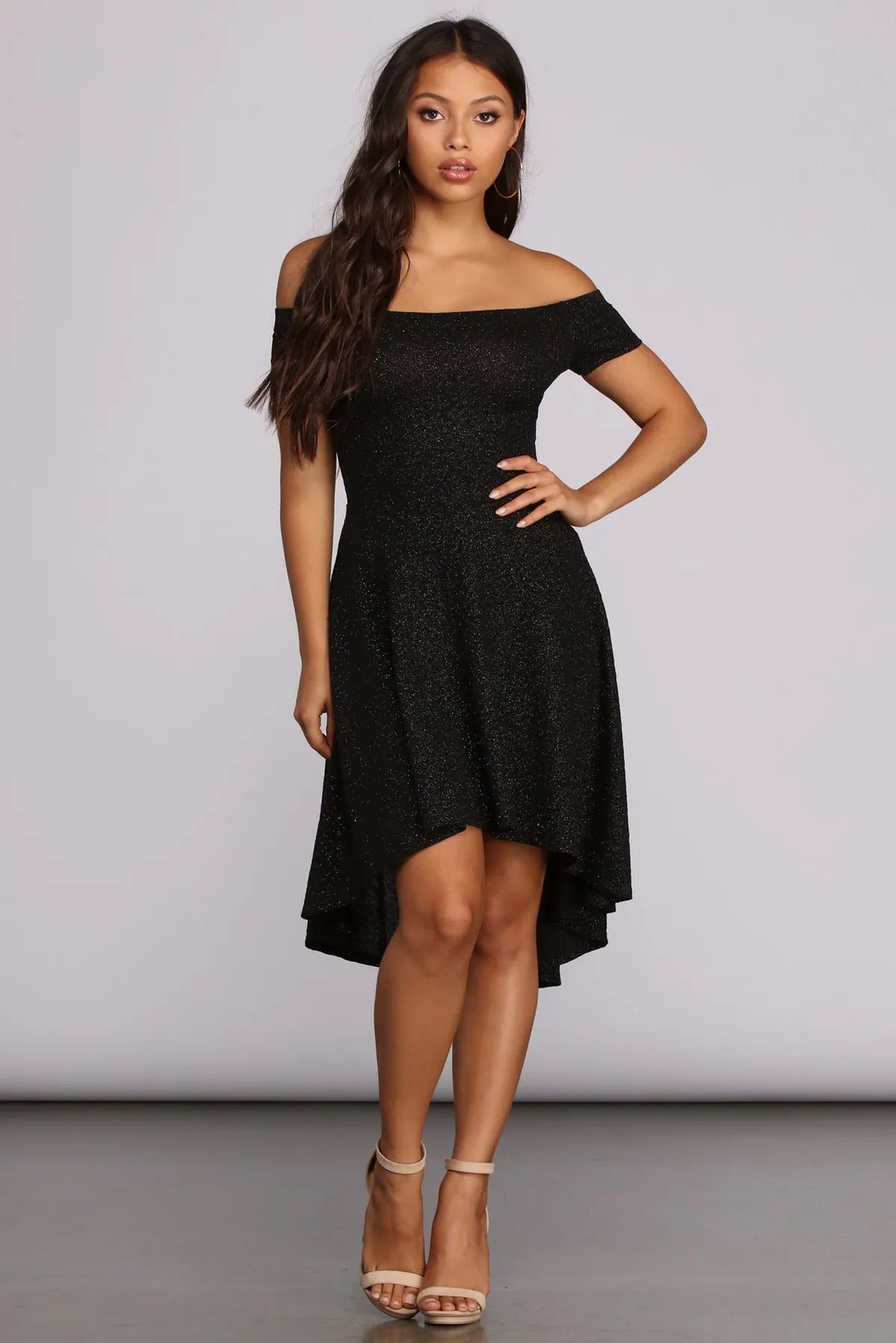Total Twirl Glitter Skater Dress