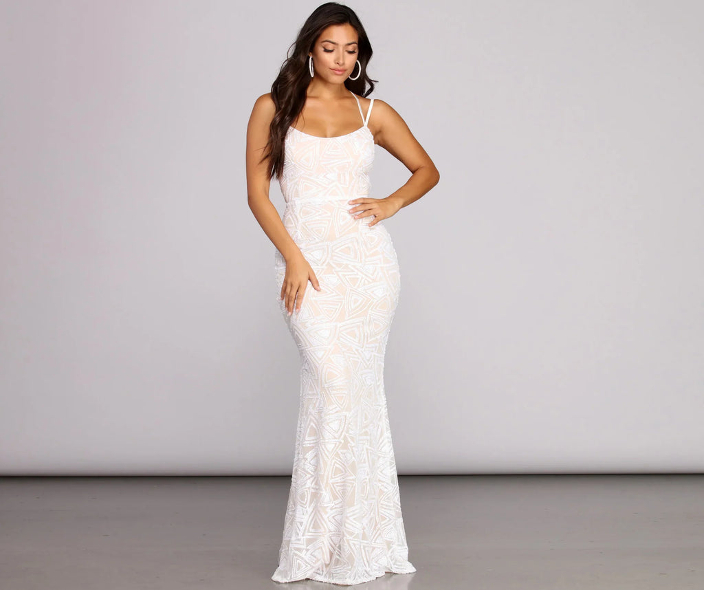 Samantha Sequin Formal Dress
