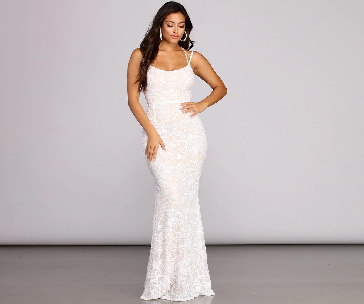 Samantha Sequin Formal Dress