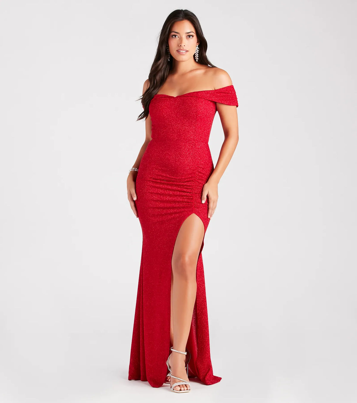 Meryl Formal Glitter Column Dress