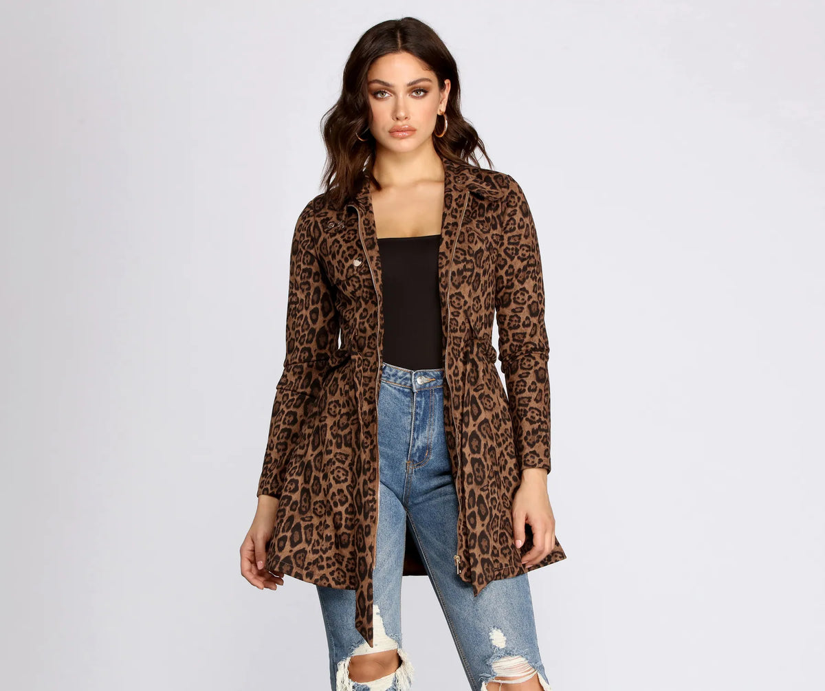 City Chic Babe Trench Dress