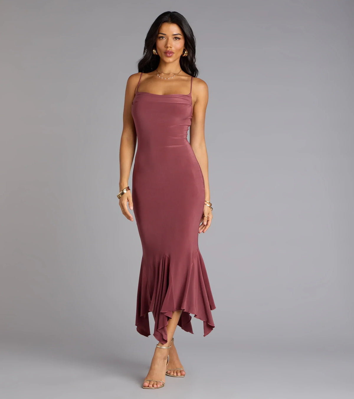 Stunning Silhouette Bodycon Midi Dress