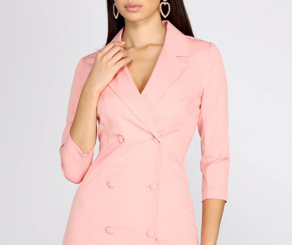 Back To Business Trench Dress