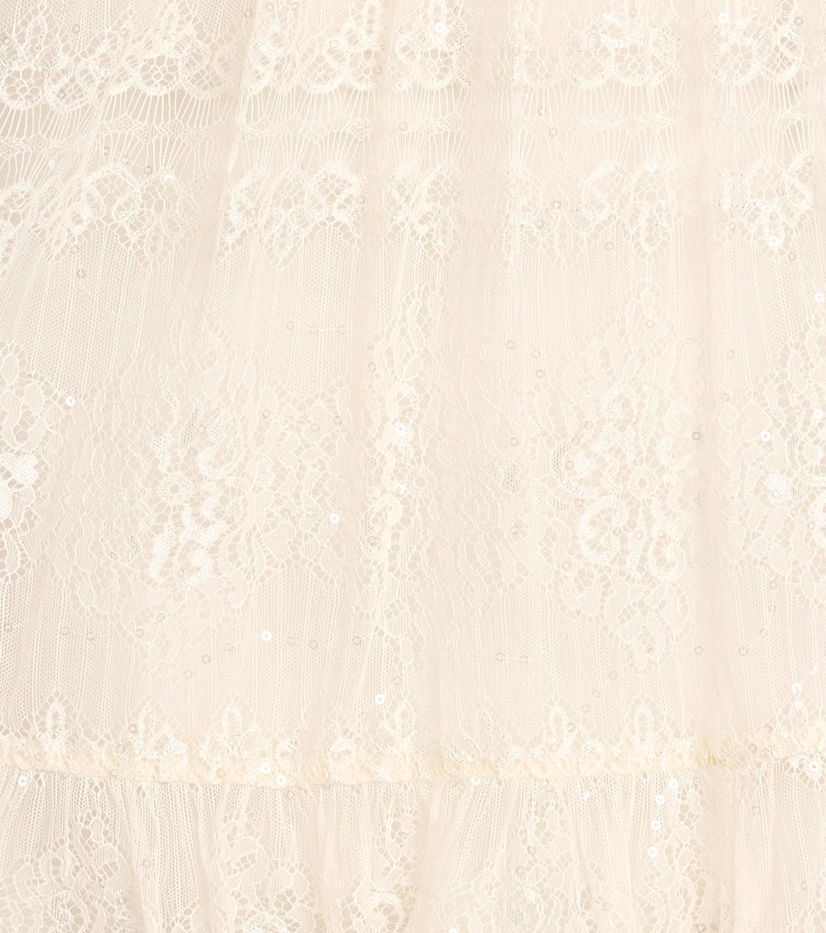 Soft Glam Sequin Lace Strapless A-Line Dress
