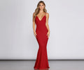 Loren Glitter Knit V Dress